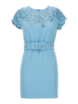 Ermanno Scervino Viscose blend dress with lace detail