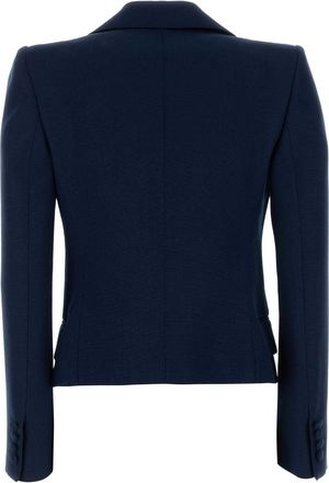 Valentino Garavani Womens Navy Blue Viscose Blazer Provenceblue Giacche E Gilet Jacket