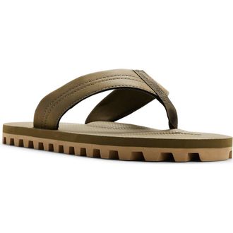 Aldo Hideaway Flip Flop in Khaki at Nordstrom, Size 12