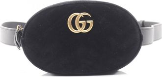 Gucci Black Fabric Leather Fanny Pack (Pre-Owned)