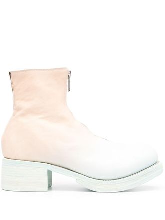 Guidi zip-up gradient ankle boots - women - Leather - 36.5 - Green