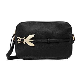 Patrizia Pepe Dames, Tassen, Zwart, Maat: ONE Size Leer