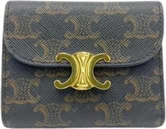 Celine Pre-owned Wallet (tri-fold) - Dames - Vintage Accessoires - Bruin - ONE Size - Vintage