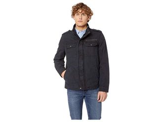 Levi's Two-Pocket Military Jacket with Polytwill Lining Mens Coat Navy : 2XL, Cotton/Polyester