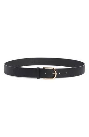 Nordstrom Rack McKenna Faux Leather Belt in Black at Nordstrom Rack, Size X-Large