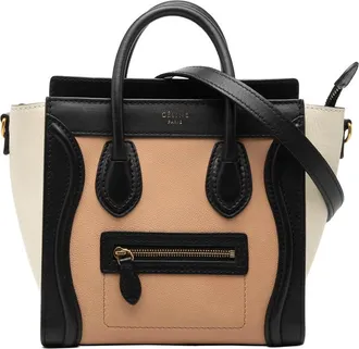 Celine Pre-owned Celine Nano Tricolor Leather Luggage Tote Ladies BUBBS8XRBZVCJGYJ