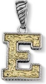 Samuel B. Two-Tone Initial Pendant in Silver/gold E at Nordstrom Rack