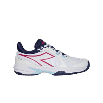Diadora Womens Trofeo 2 All Ground Pickleball Shoe In White/blueprint/pink Yarrow