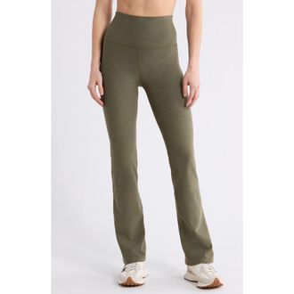 Beyond Yoga Practice Space Dye High Waist Pants in Beyond Olive Heather at Nordstrom Rack, Size X-Large