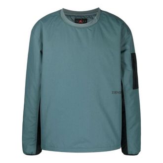 Nike Splicing Design Sleeve Pocket Detail Pullover Round Neck Pullover Long Sleeves Hoodie Mens Navy Blue DC9656-387