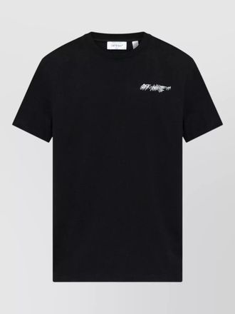 Off-white logo slim fit short sleeve t-shirt