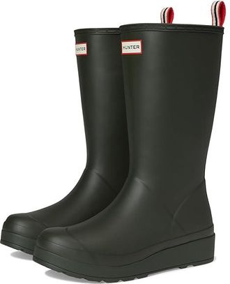 Hunter Play Tall Boots Womens Rain Boots Dark Green : 11 M, Synthetic