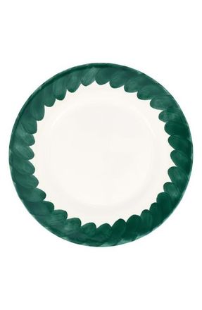 Vietri Lisbon Brushstroke Dinner Plate in Green at Nordstrom