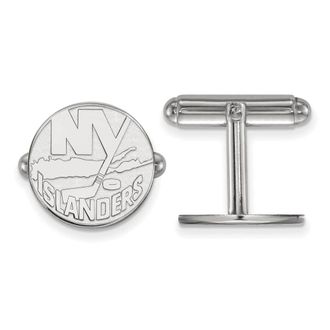 Diamond2Deal Sterling Silver Rhodium-plated Fancy Cuff Links