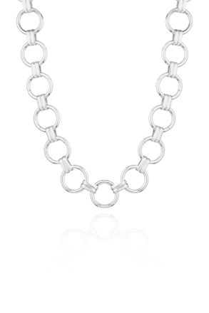 Federica Tosi Silver Lace Gigi 925 Silver Plated Bronze Metal Necklace