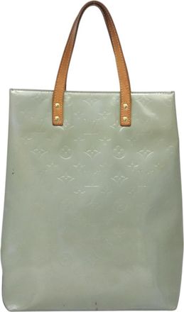 Louis Vuitton Reade Grey Patent Leather Handbag (Pre-Owned)