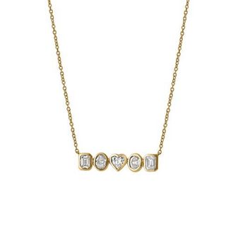 LuvMyJewelry Cassira 14K Gold Lab Grown Diamond Necklace - 1.5 Ct in 14K Yellow Gold at Nordstrom