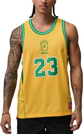 Nike Jordan Essentials Jersey Varsity Maize Lucky Green II5378-741