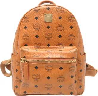 MCM Mcm Brown Pvc Backpack (Pre-Owned)