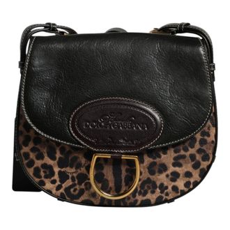 Dolce & Gabbana Leopard Leather Shoulder Bag