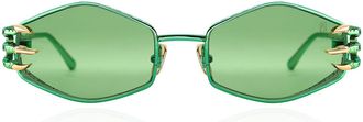 Anna-Karin Karlsson CLAW PLUME Summer Green Womens Sunglasses Green Size 58