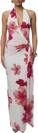JLUXLABEL Floral Island Blossom Maxi Dress in Red at Nordstrom, Size Medium