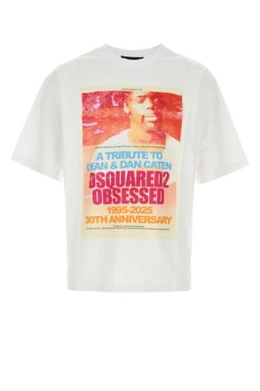 Dsquared2 White Cotton T Shirt