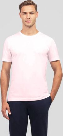 Ron Dorff Short Sleeve T-Shirt Eyelet Edition In Pastel Pink