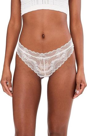 Free People Spring Fever Thong Womens Underwear White Alyssum : MD (Womens 8-10), Elastane/Nylon