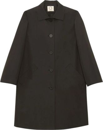 Ines De La Fressange Zola Jas - Dames - Mantel - Zwart - 2XS - Katoen - Jassen