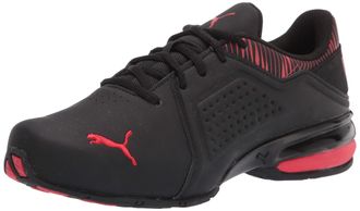 Puma Mens Viz Runner Running Shoe, Black White, 10 UK Wide
