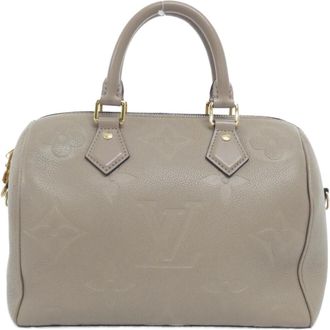 Louis Vuitton Tourterelle Leather Boston Bag (Pre-Owned)