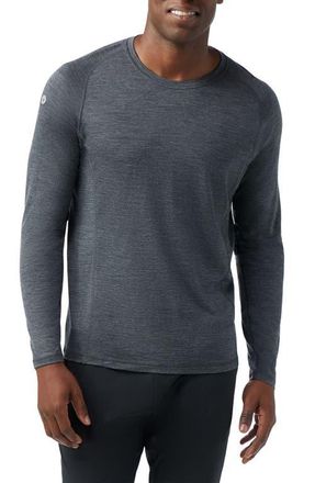 Smartwool Active Ultralight Long Sleeve Performance T-Shirt in Charcoal Heather at Nordstrom, Size Small