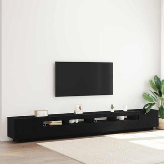 vidaXL Mobile Tv 3 Pcs Nero 300 X 35 X 40 Cm Legno Multistrato - Vidaxl