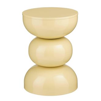 MiCa Decorations Mesa auxiliar de hierro beige Alt. 46