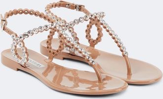 Aquazzura Sandalias Almost Bare de PVC adornadas