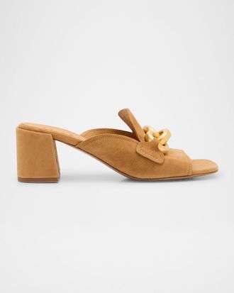 Pedro Garcia Umita Suede Mule Sandals