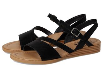 Blowfish Arrow Strappy Sandals Womens Sandals Black Nubuck : 7.5 M, Synthetic