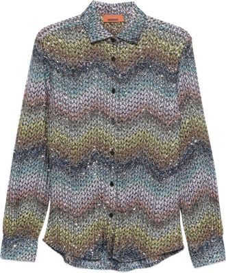 Missoni Womens Zig Zag Print Shirt