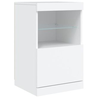 vidaXL Aparador Con Luces Led Blanco 41x37x67 Cm Vidaxl