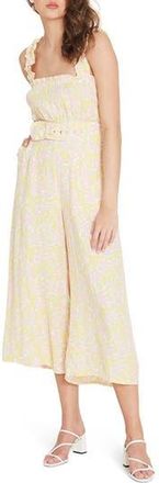 Faithfull The Brand Dolores Crop Wide Leg Jumpsuit in Ida Floral Print at Nordstrom Rack, Size X-Small