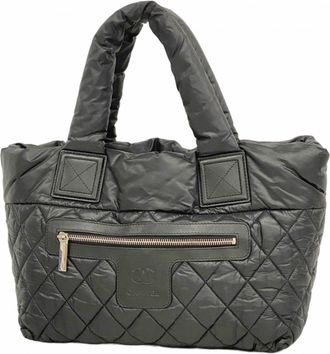 Chanel Black Nylon Tote Bag (Pre-Owned)