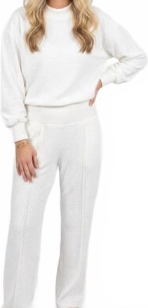 Sundays Juna Cotton Terry Pants Set In White
