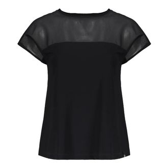 Herno Training T-Shirts, female, Black, Size: M Crew-neck Short-sleeve Top