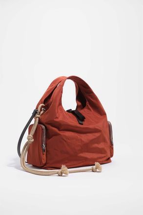 Bimba & Lola Nylon Handle Bag in Rust at Nordstrom