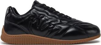 Pinko Reby 02 Sneakers - Dames - Sneakers - Zwart - 37 EU - Leer - Schoenen