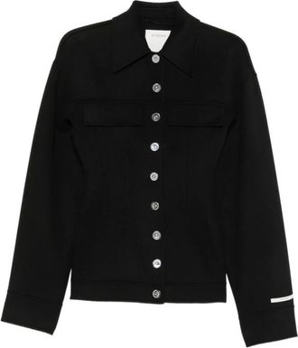 Sportmax Arena Wool Jacket - Dames - Zomerjassen - Zwart - M - Wol - Jassen