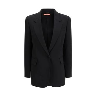 Max Mara Blazers, female, Black, Size: XS Triacetate Tailored Blazer