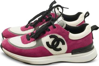 Chanel Sneakers con applicazione logo - Viola