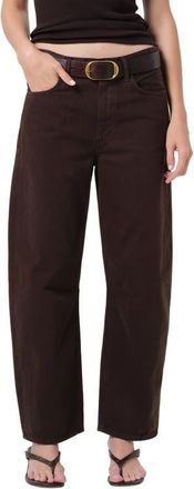 Citizens Of Humanity Miro High Waist Barrel Jeans in Carob Dark Brown at Nordstrom, Size 28Regular